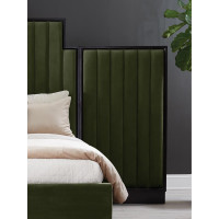 Coaster Furniture 222821P Formosa Upholstered Wing Wall Panel Dark Moss